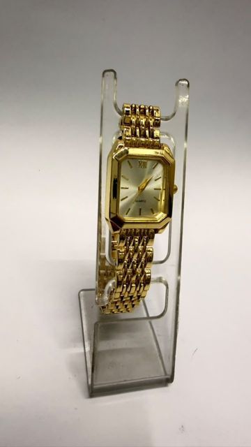 Reloj Dorado Clásico Para Mujer Con Caja Octogonal Vintage 👑✨